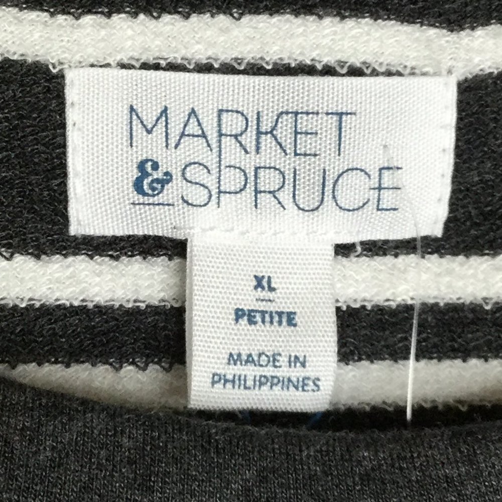Market & Spruce Zansia Curved Hem French Terry Knit Top for Stitch Fix - Picture 2 of 7